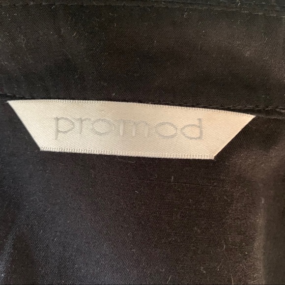 🇫🇷 90s PROMOD black cotton zipper jacket size 6 - Picture 5 of 7